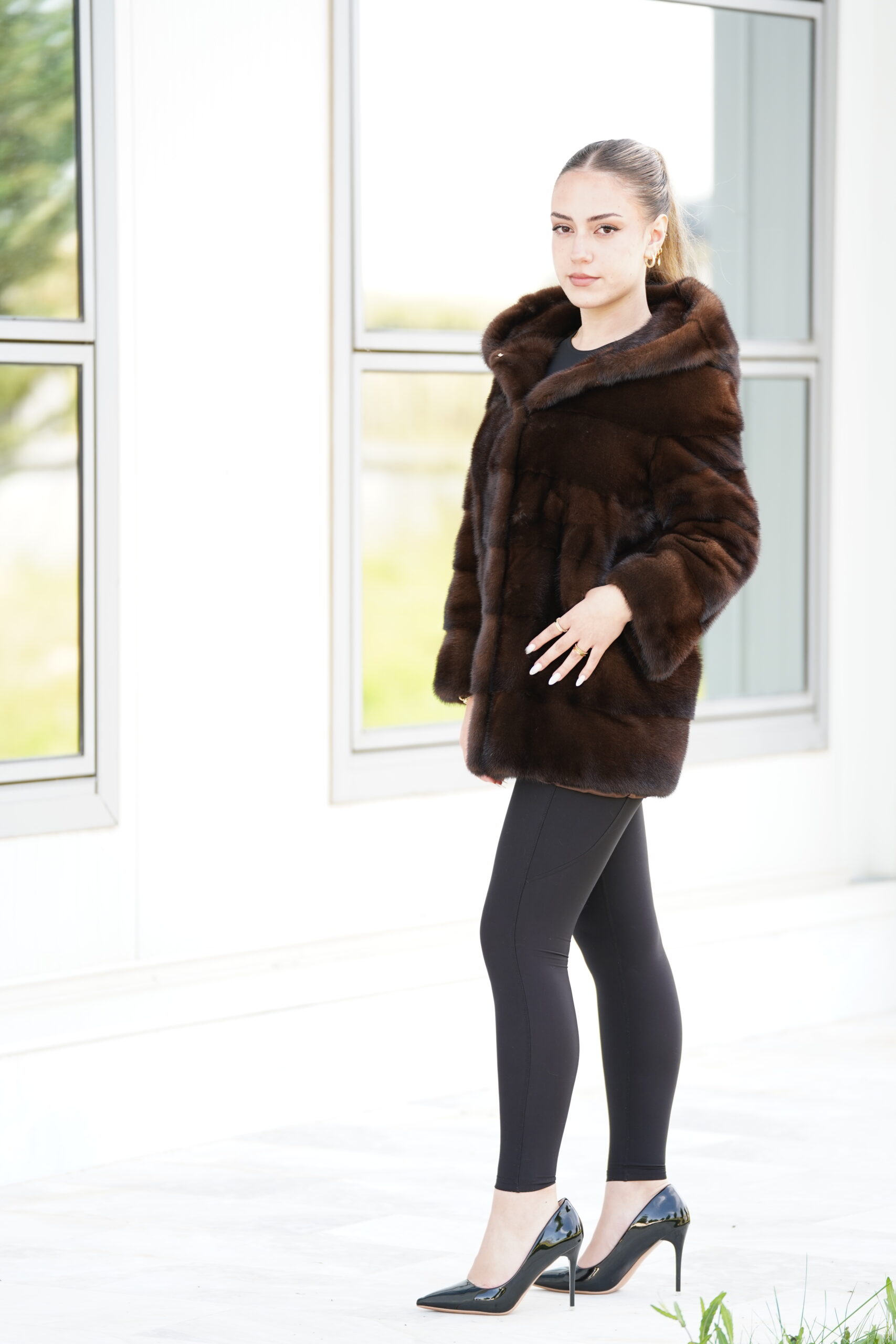 Elevate Your Winter Wardrobe with Real Mink Fur Coat, Women’s Elegant Outerwear - Image 4