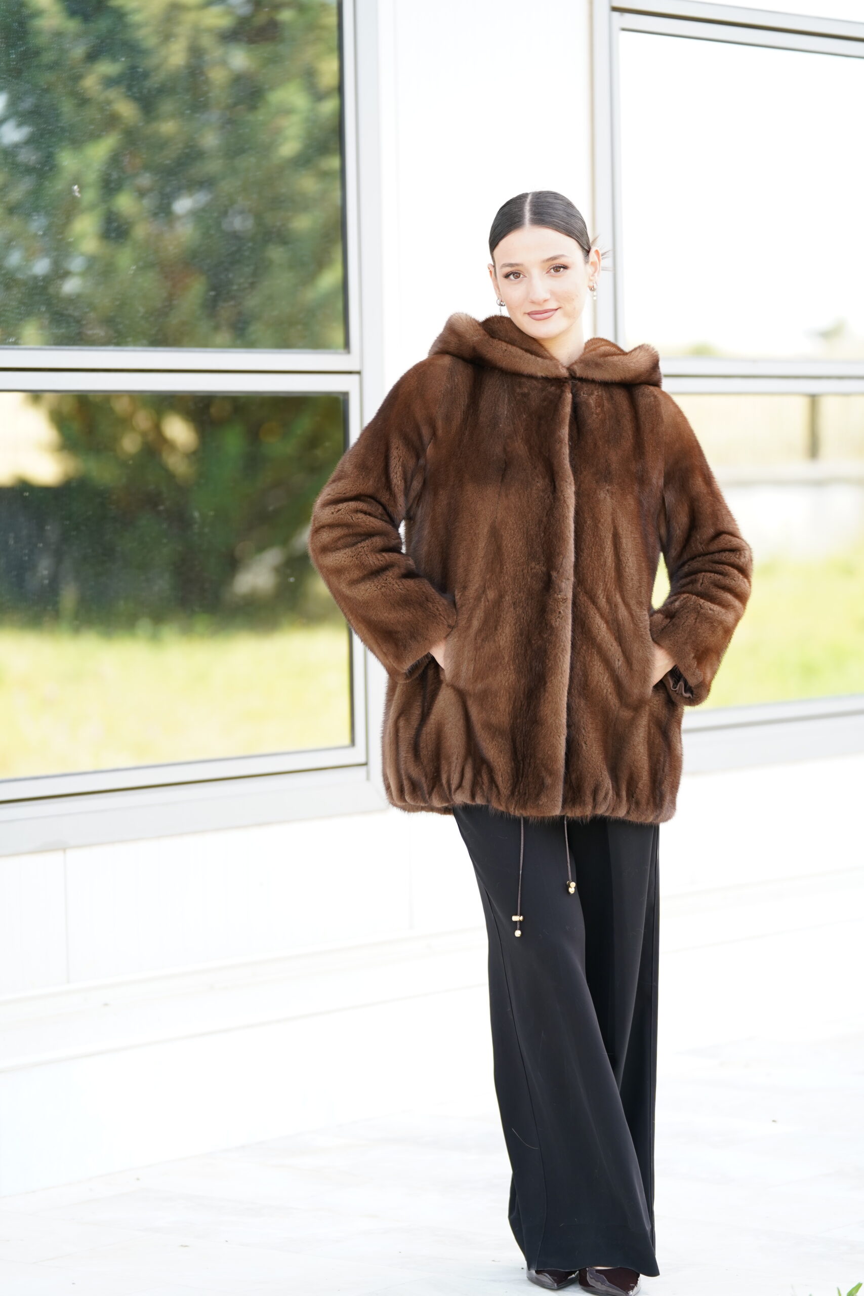 Elevate Your Winter Wardrobe with Real Mink Fur Coat, Women’s Elegant Outerwear - Image 3