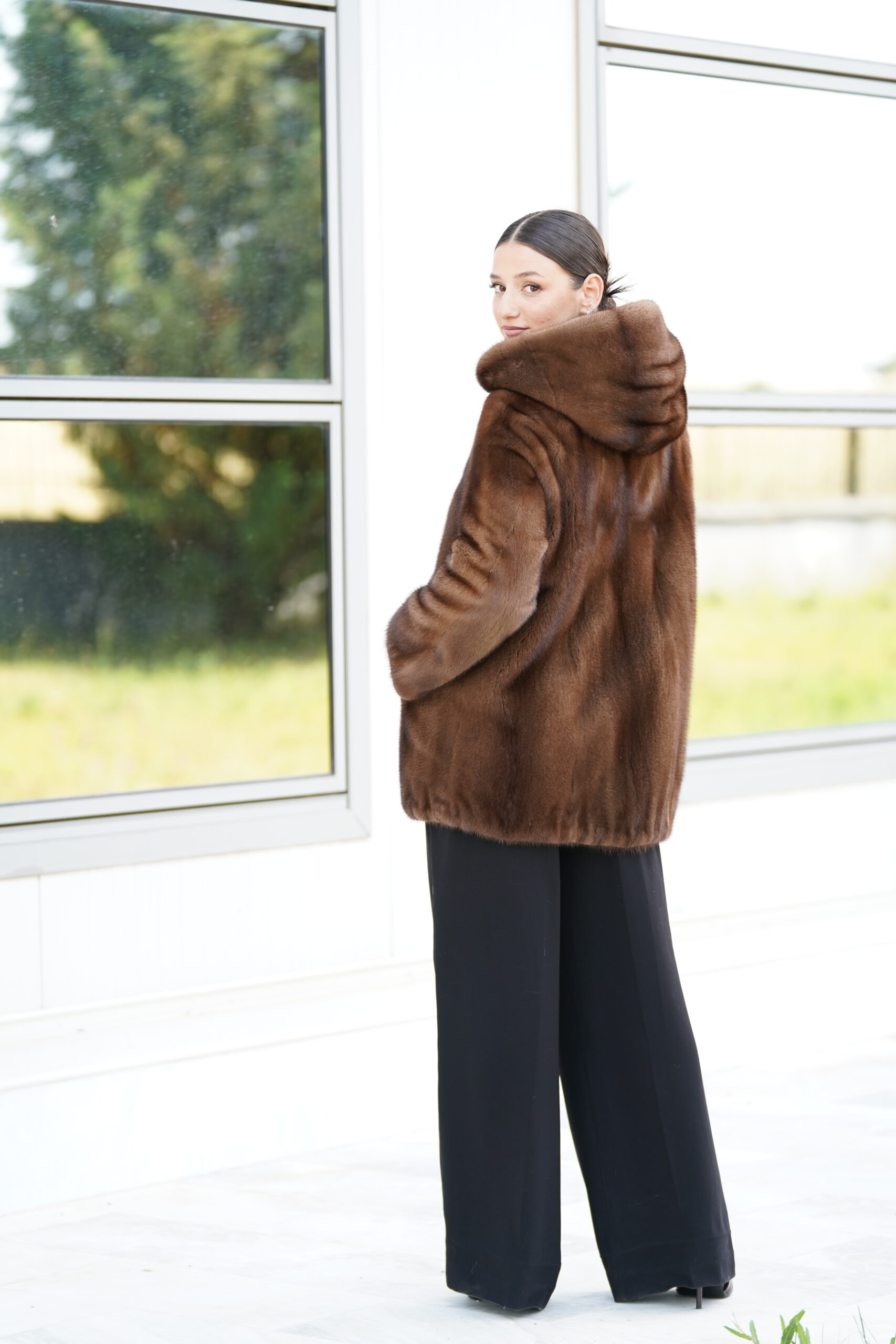 Elevate Your Winter Wardrobe with Real Mink Fur Coat, Women’s Elegant Outerwear - Image 5