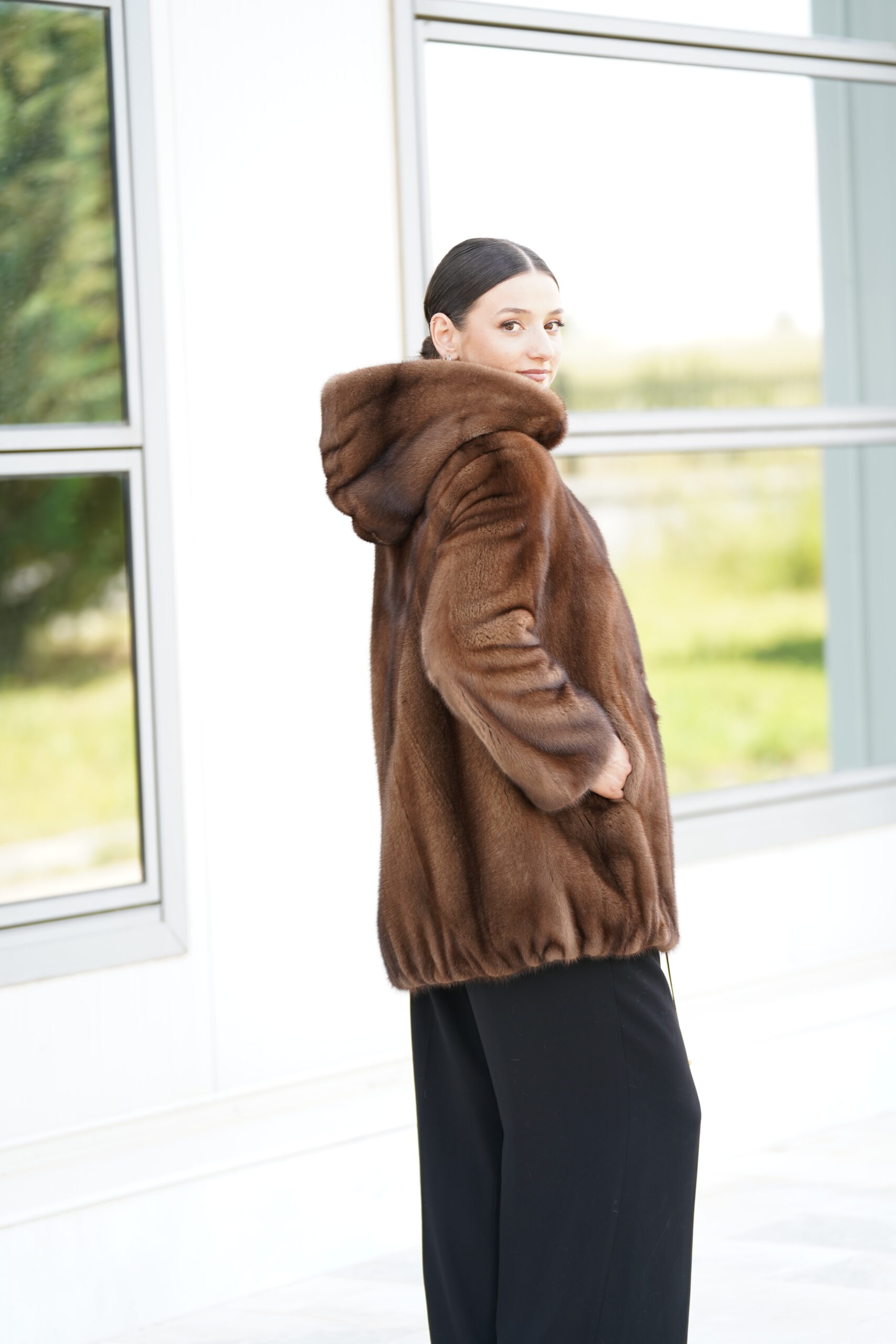 Elevate Your Winter Wardrobe with Real Mink Fur Coat, Women’s Elegant Outerwear - Image 7