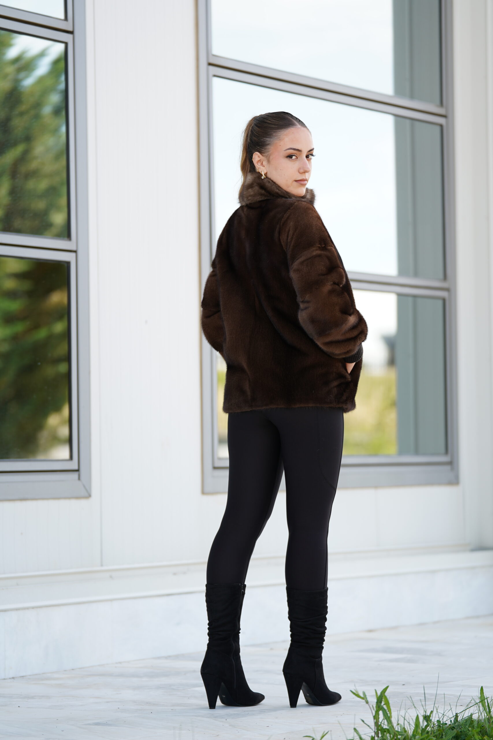 Elevate Your Winter Wardrobe with Real Mink Fur Coat with Sobol Fur, Women’s Elegant Outerwear - Image 6