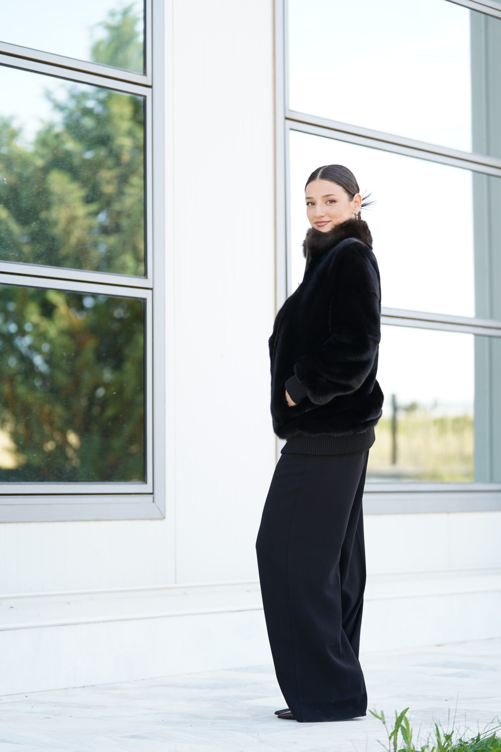 Elevate Your Winter Wardrobe with Real Mink Fur Coat with Sobol Fur, Women’s Elegant Outerwear - Image 3