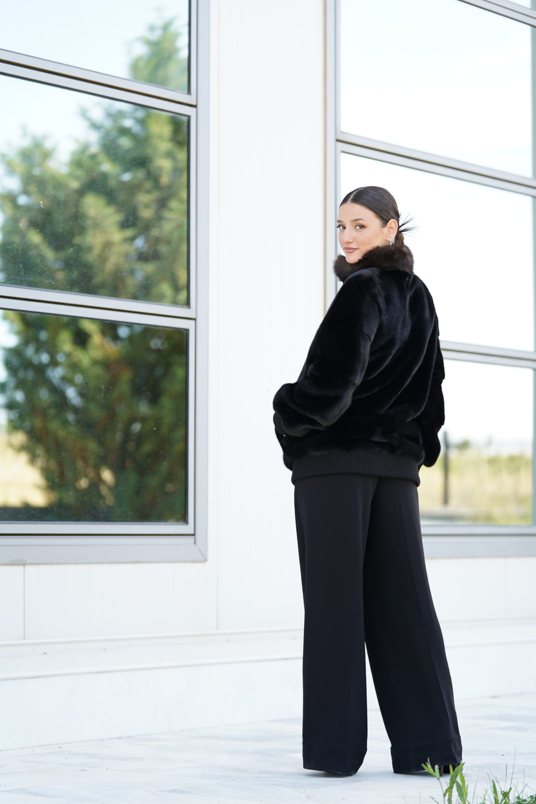 Elevate Your Winter Wardrobe with Real Mink Fur Coat with Sobol Fur, Women’s Elegant Outerwear - Image 4