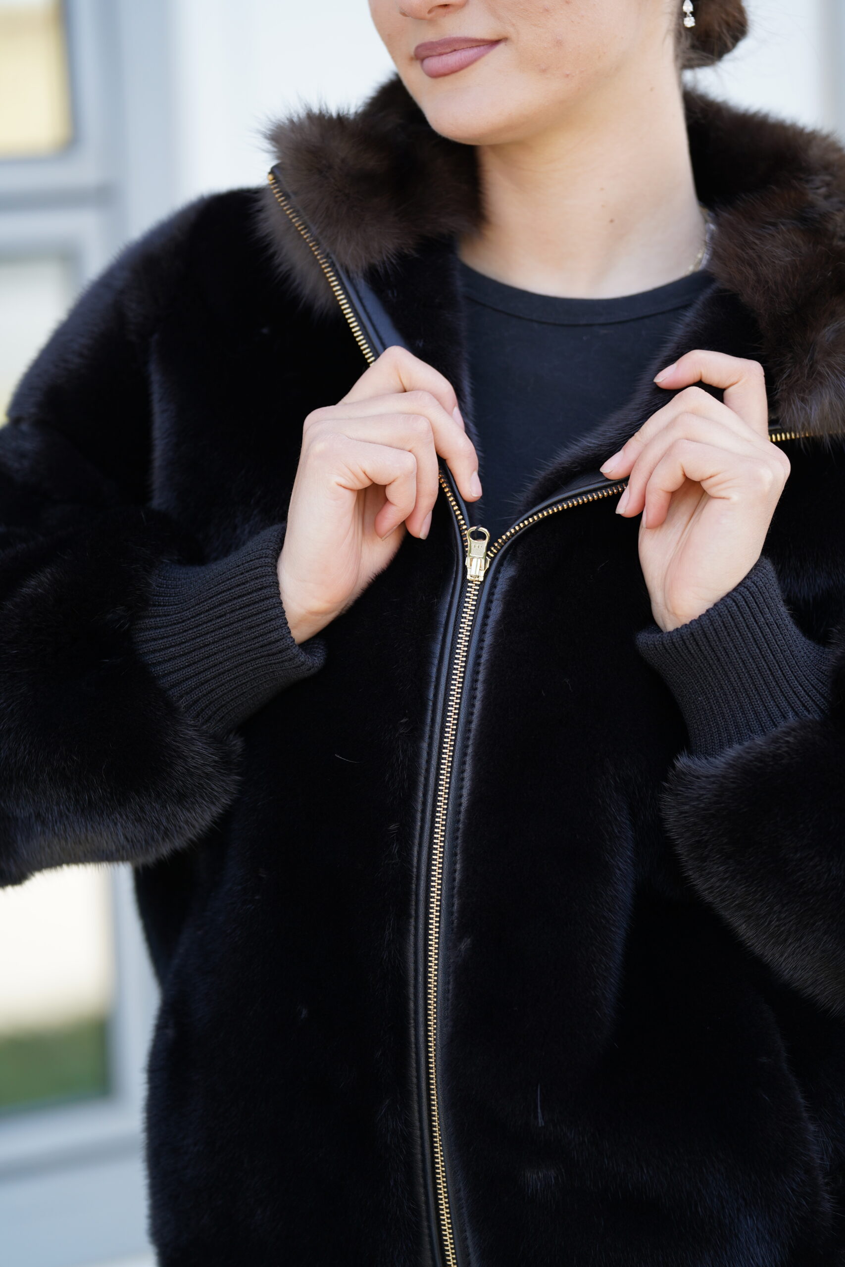 Elevate Your Winter Wardrobe with Real Mink Fur Coat with Sobol Fur, Women’s Elegant Outerwear - Image 7