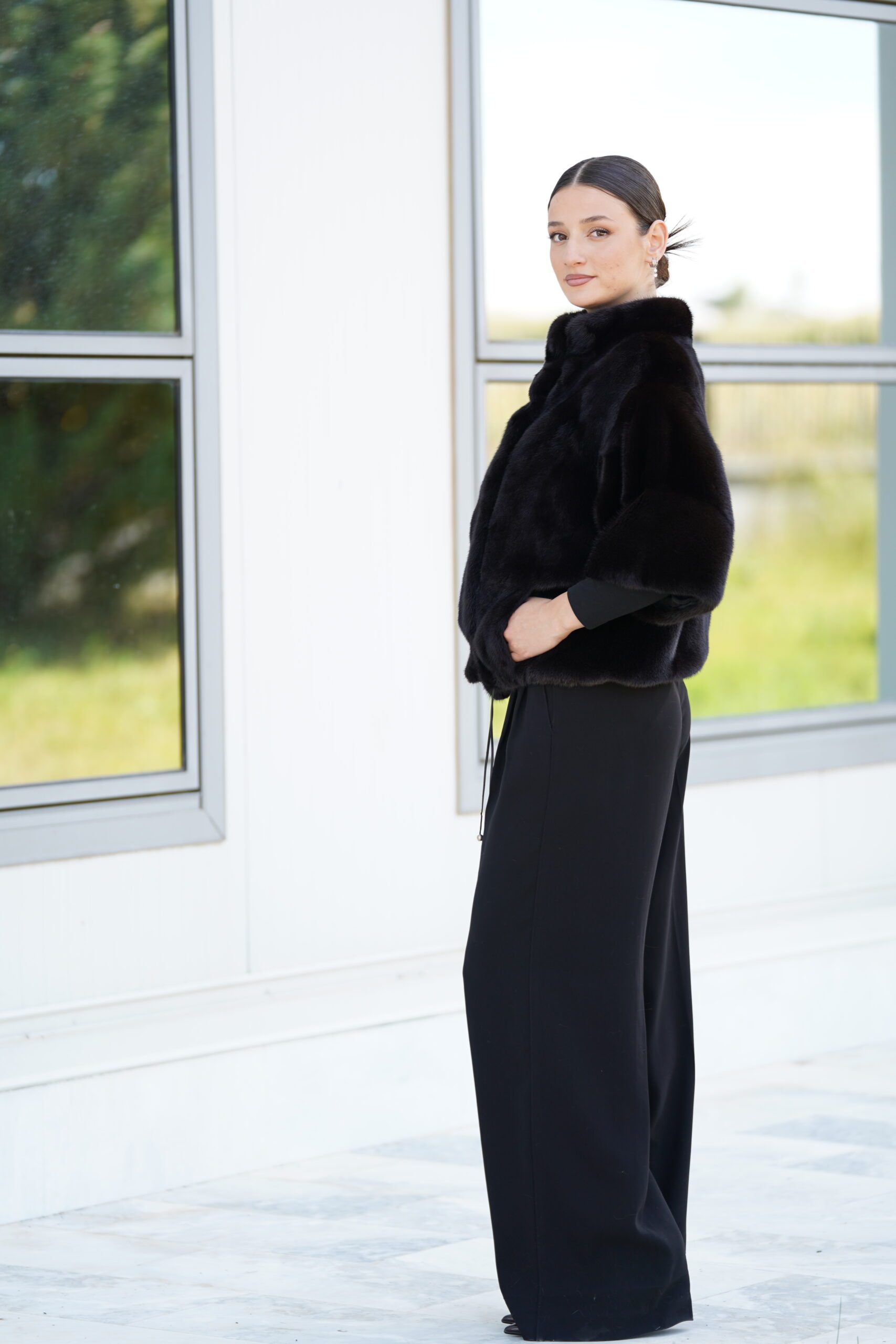 Elevate Your Winter Wardrobe with Real Mink Fur Coat, Women’s Elegant Outerwear - Image 4