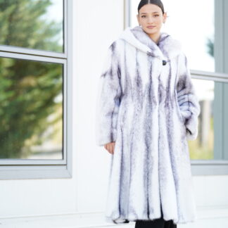 Elevate Your Winter Wardrobe with Real Mink Blackcross Fur Coat, Women’s Elegant Outerwear