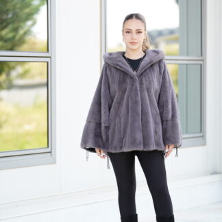 Elevate Your Winter Wardrobe with Real Mink Fur Coat, Women’s Elegant Outerwear
