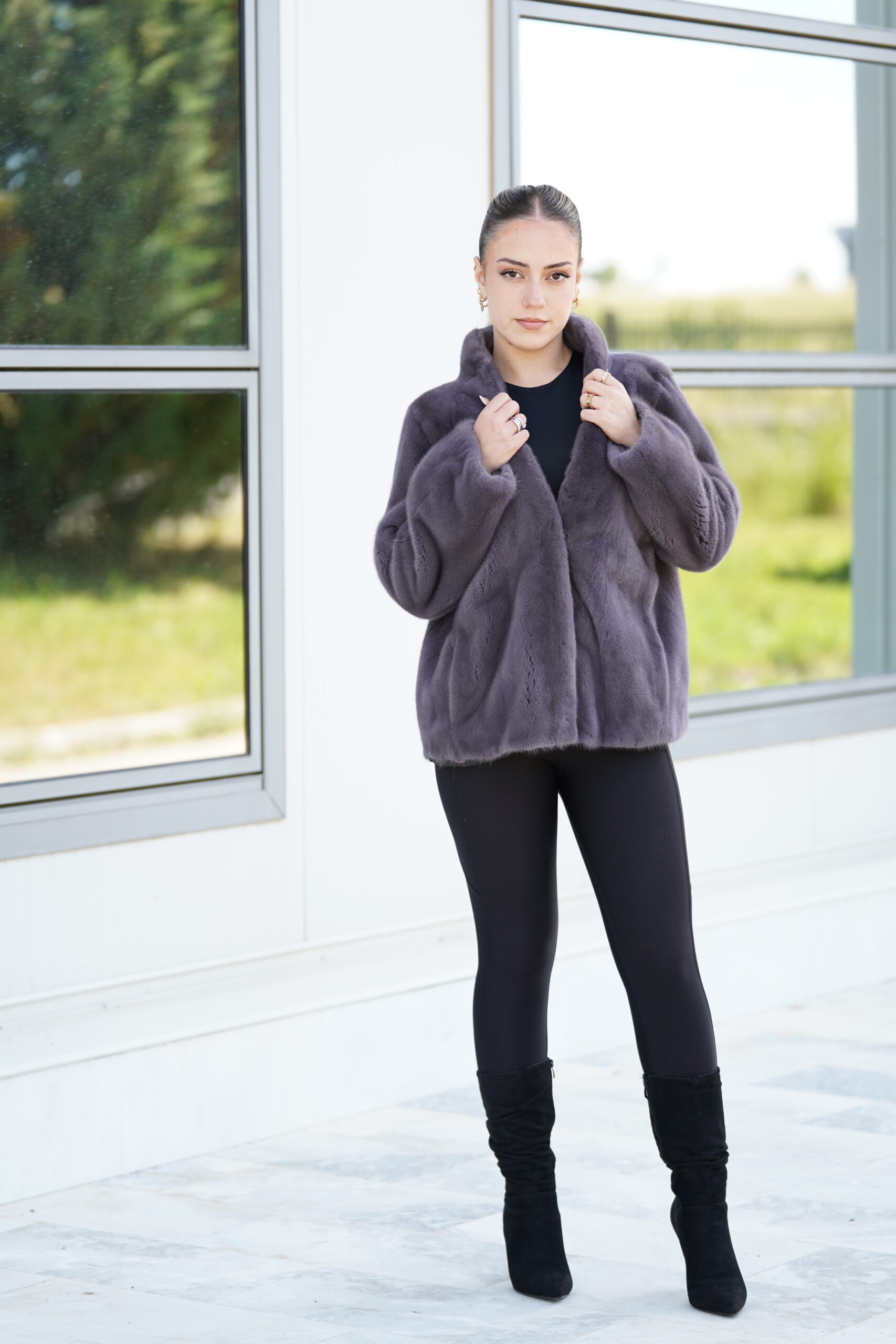 Elevate Your Winter Wardrobe with Real Mink Fur Coat, Women’s Elegant Outerwear - Image 3
