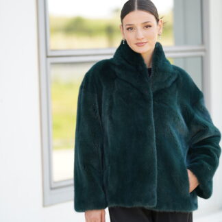 Elevate Your Winter Wardrobe with Real Mink Fur Coat, Women’s Elegant Outerwear
