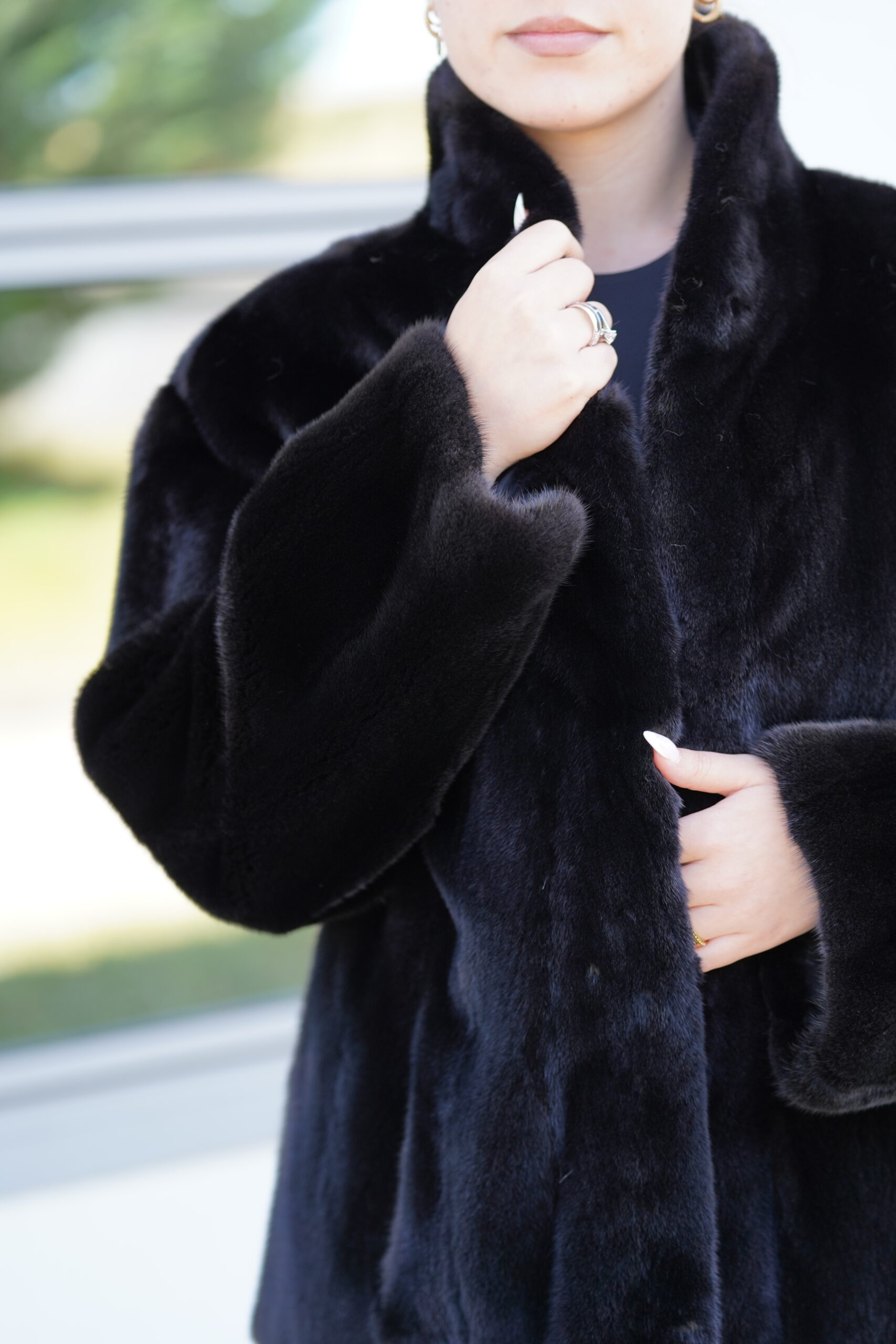 Elevate Your Winter Wardrobe with Real Mink Blackglama Fur Coat, Women’s Elegant Outerwear - Image 5