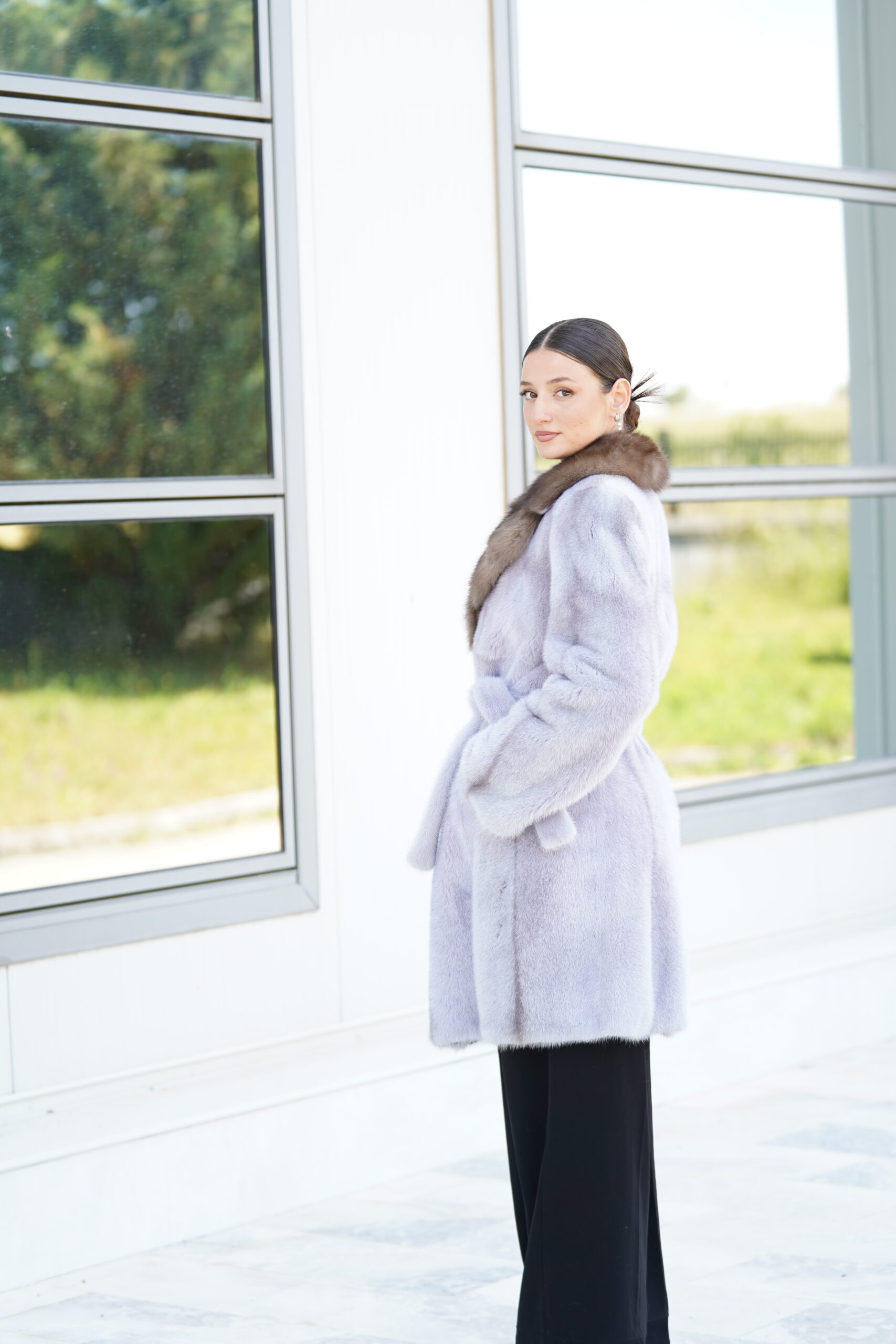 Elevate Your Winter Wardrobe with Real Mink Fur Coat with Sobol Fur, Women’s Elegant Outerwear - Image 5