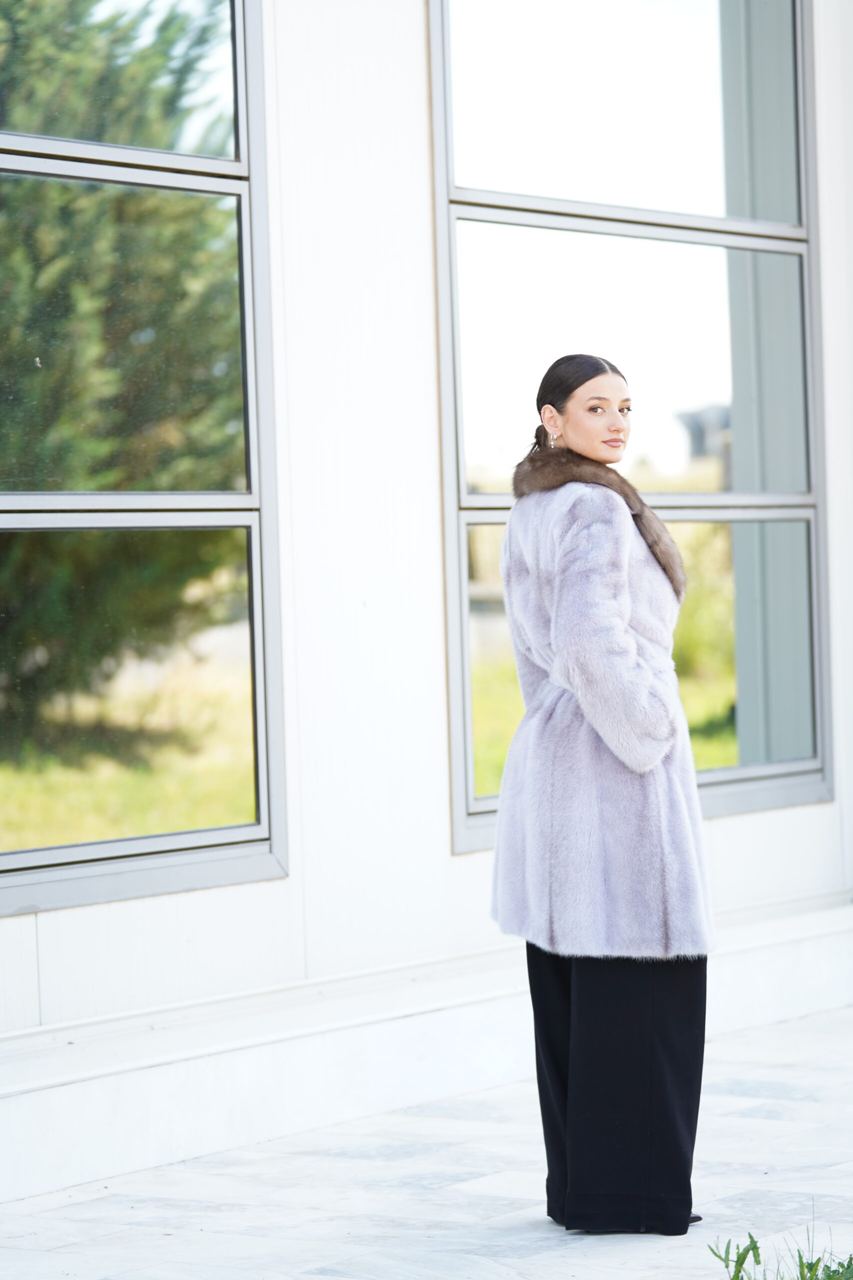 Elevate Your Winter Wardrobe with Real Mink Fur Coat with Sobol Fur, Women’s Elegant Outerwear - Image 3