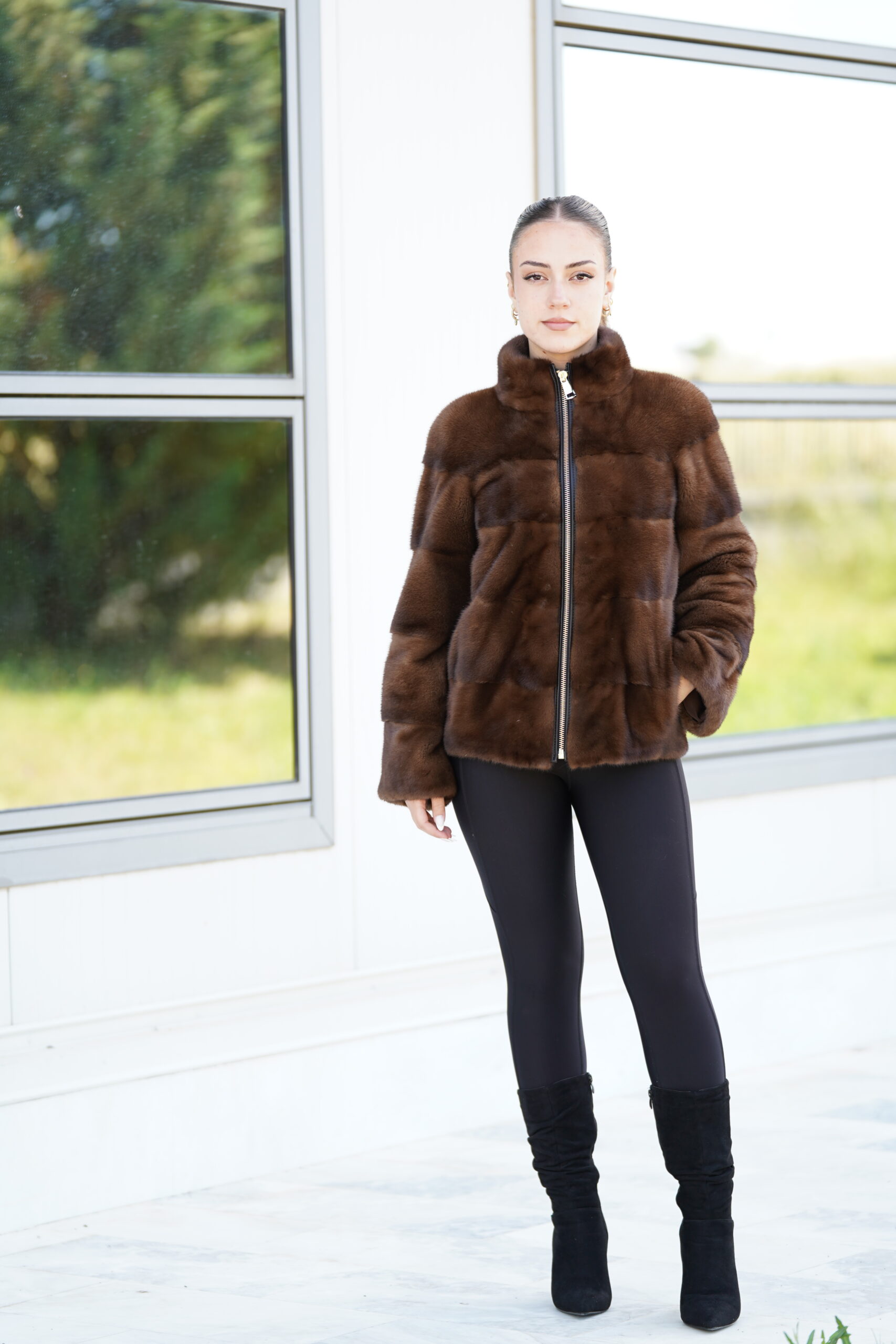 Elevate Your Winter Wardrobe with Real Mink Fur Coat, Women’s Elegant Outerwear - Image 3