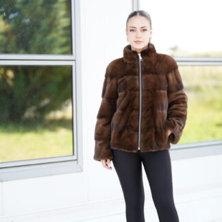 Elevate Your Winter Wardrobe with Real Mink Fur Coat, Women’s Elegant Outerwear