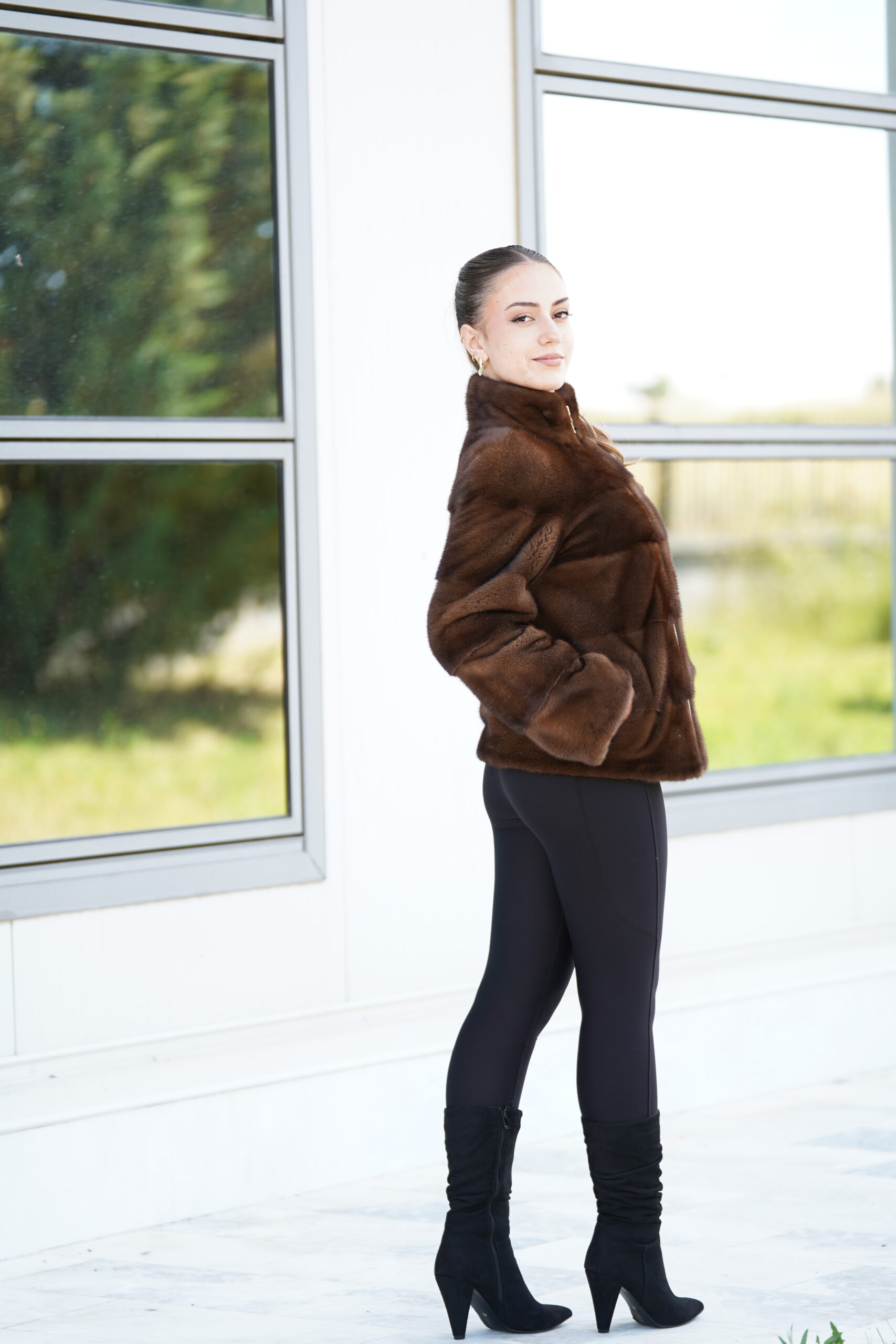 Elevate Your Winter Wardrobe with Real Mink Fur Coat, Women’s Elegant Outerwear - Image 8