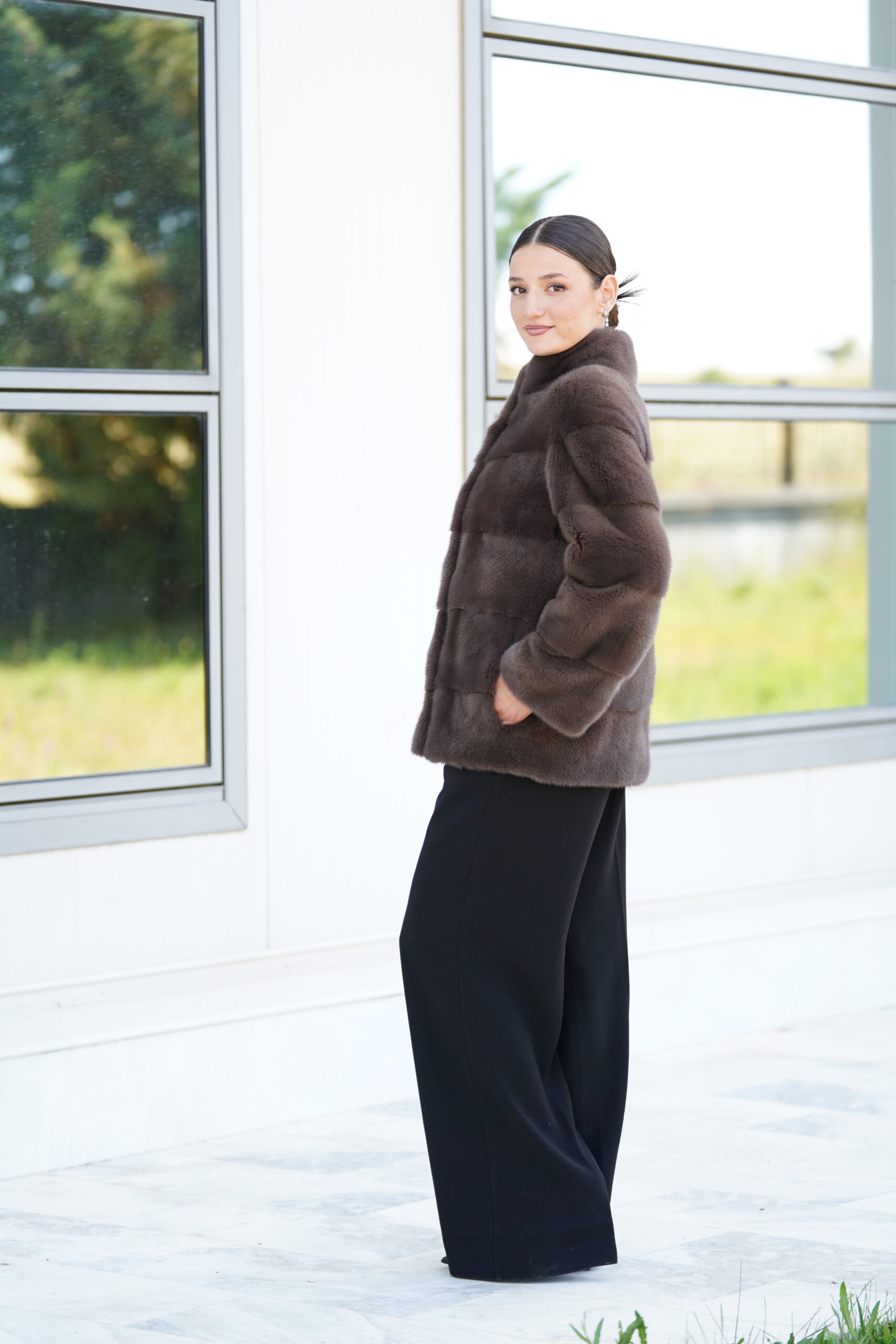 Elevate Your Winter Wardrobe with Real Mink Fur Coat, Women’s Elegant Outerwear - Image 3