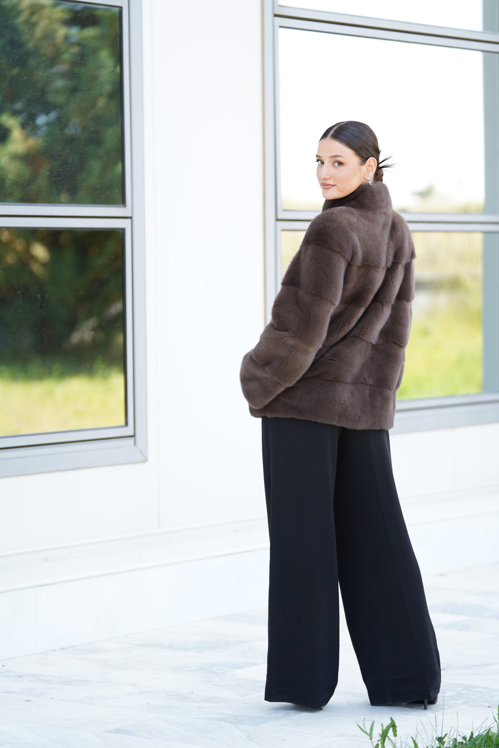 Elevate Your Winter Wardrobe with Real Mink Fur Coat, Women’s Elegant Outerwear - Image 4