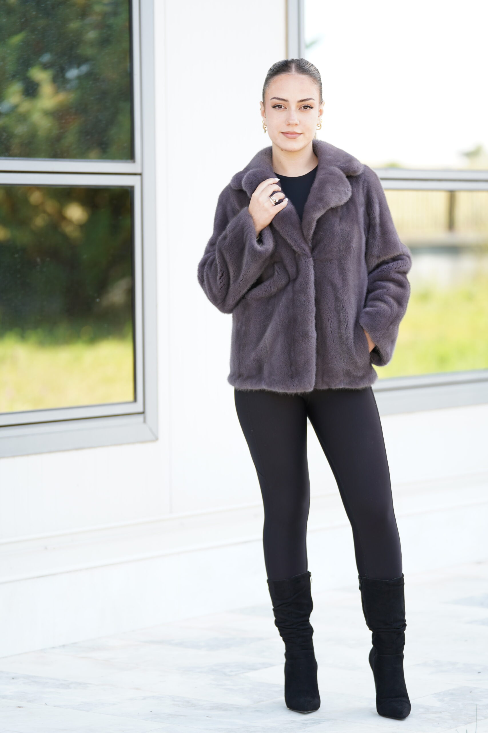 Elevate Your Winter Wardrobe with Real Mink Fur Coat, Women’s Elegant Outerwear - Image 3