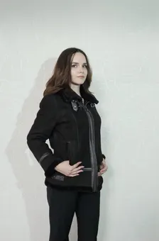 Elevate Your Winter Wardrobe with Real Sheepskin Fur Coat in dark brown color, Women’s Elegant Outerwear - Image 5